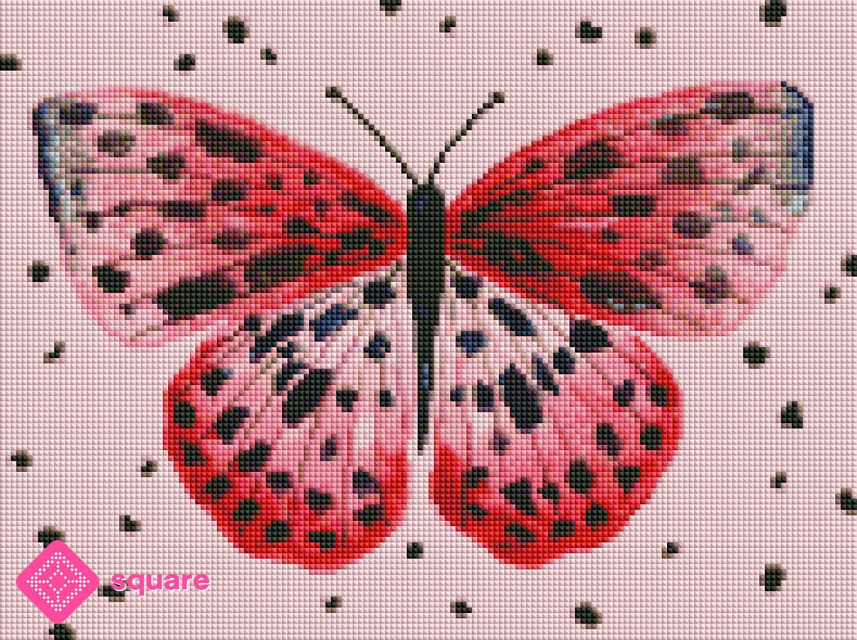 Diamond Painting - Art-Moments - Butterfly-red