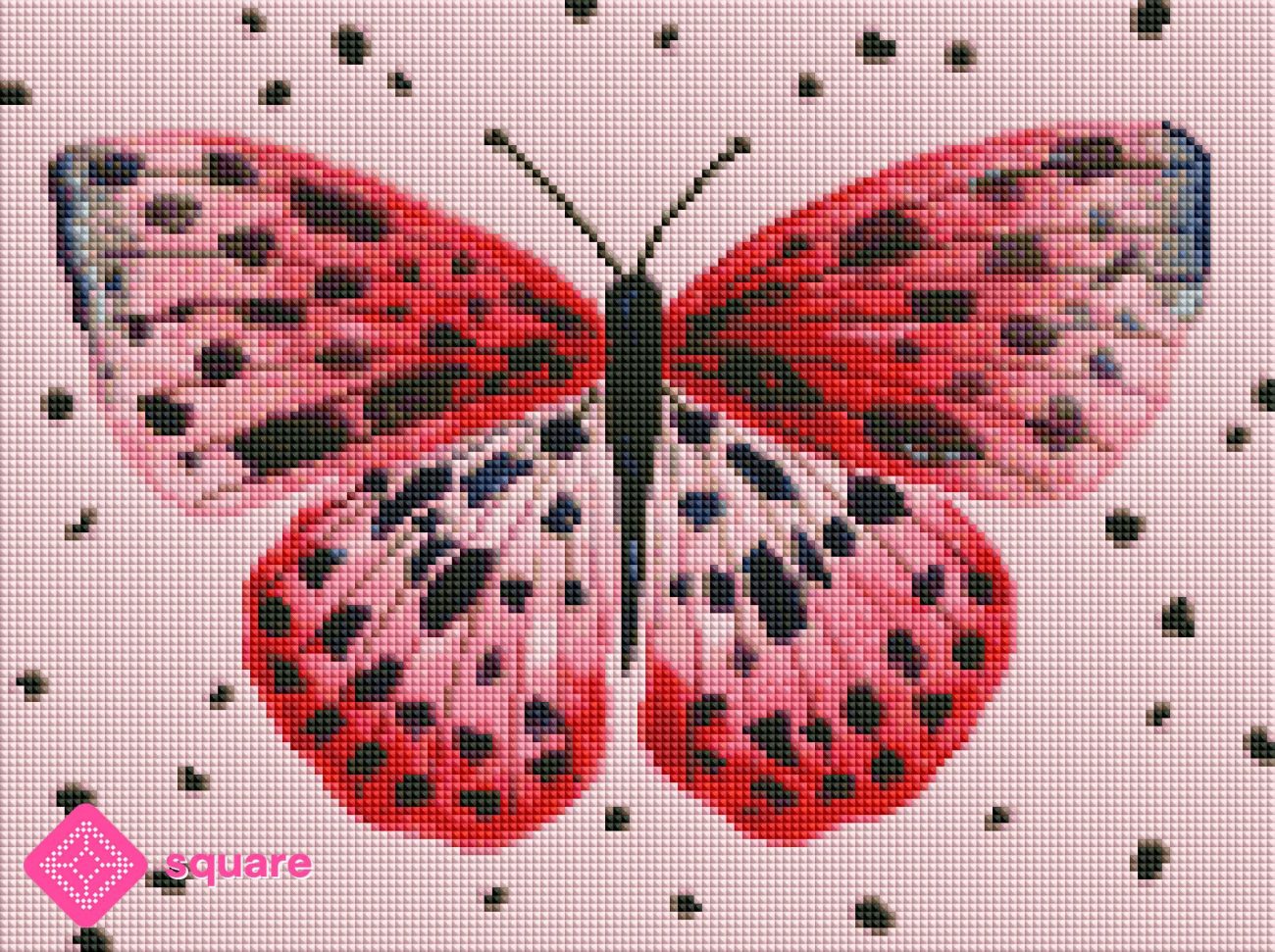 Diamond Painting - Art-Moments - Butterfly-red