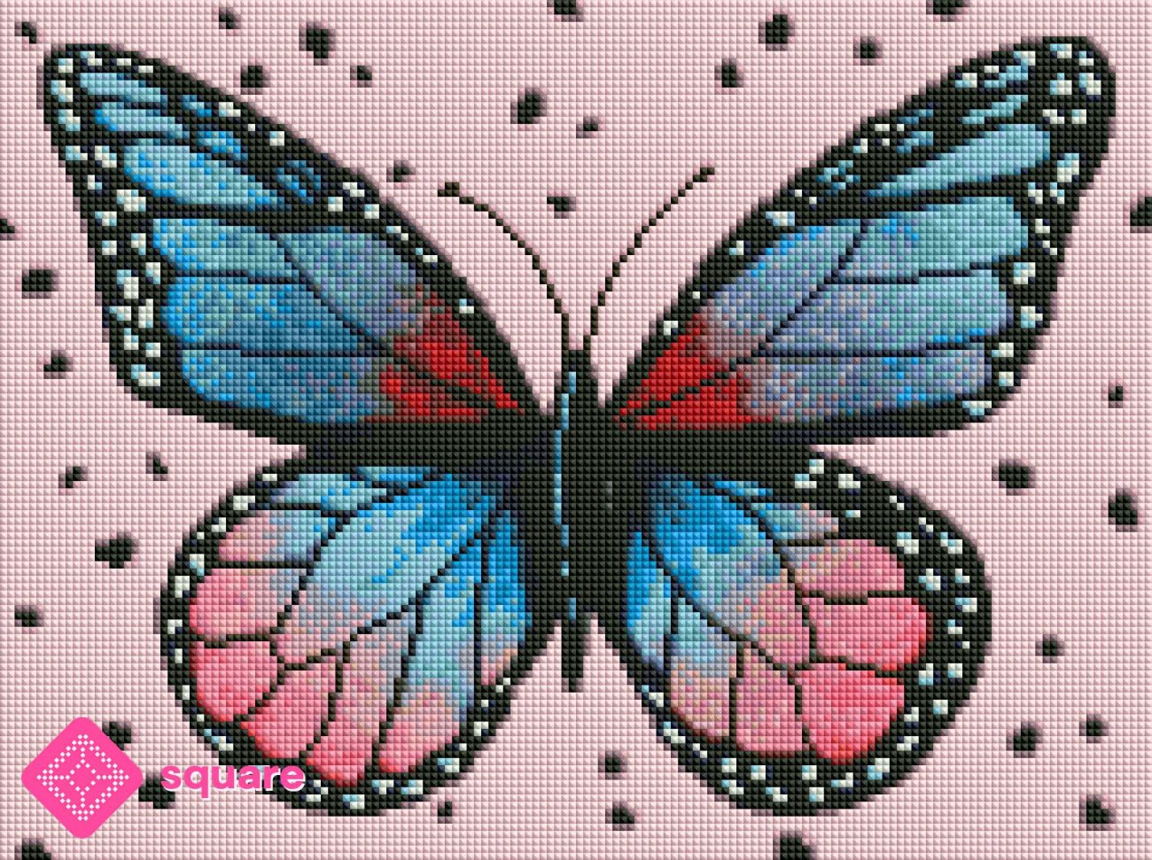 Diamond Painting - Art-Moments - Butterfly-blue