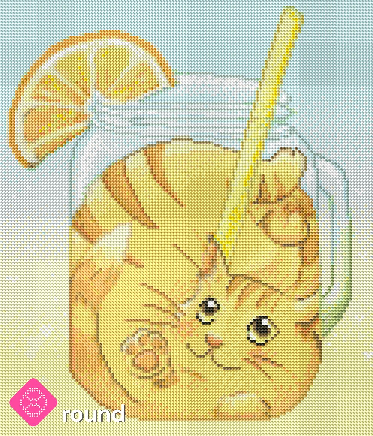 Diamond Painting - Jani Kiu - Orange Juice Cat