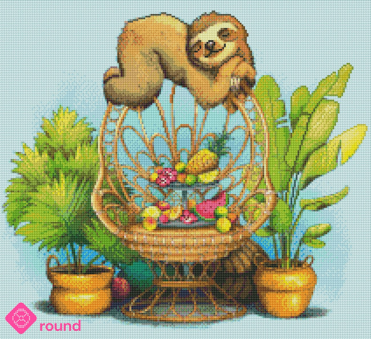 Diamond Painting - Marilyne Souche - Lazy Sloth