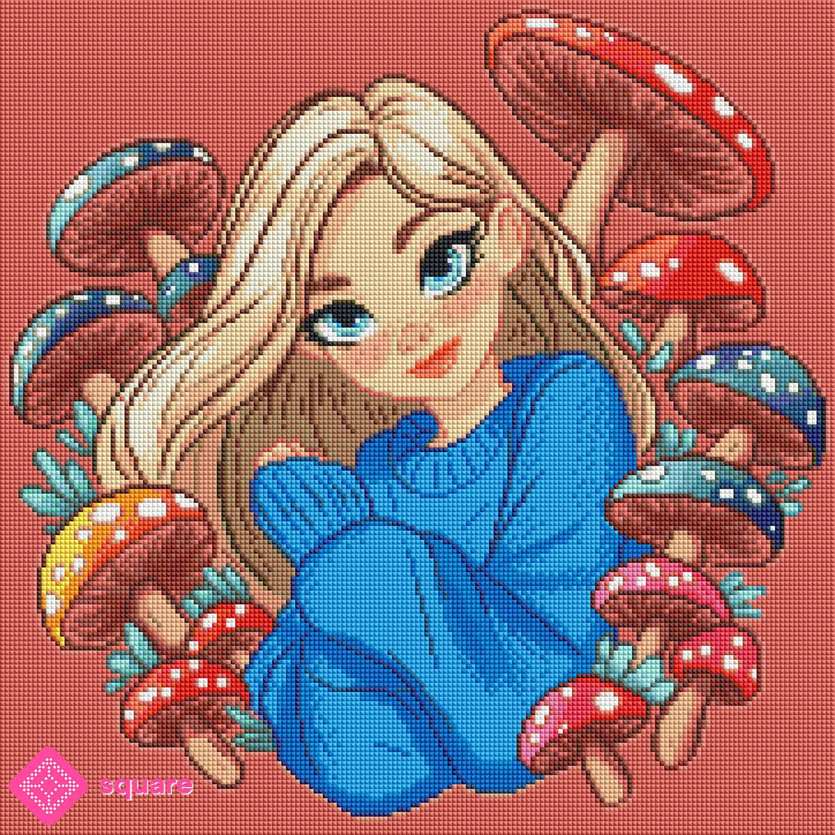 Diamond Painting - Snd création - Mushroom Girl