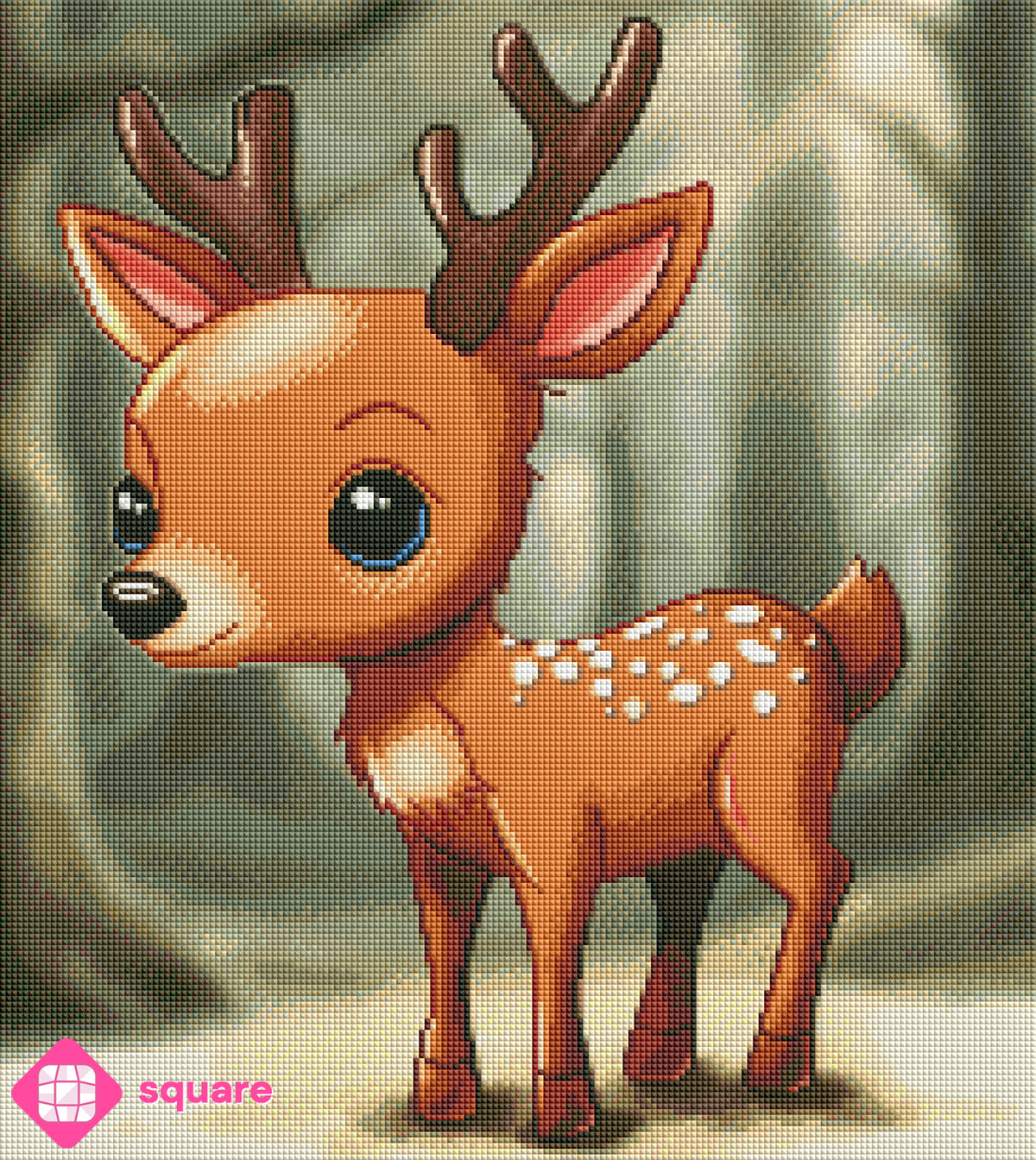 Diamond Painting - Snd création - Cute little fawn