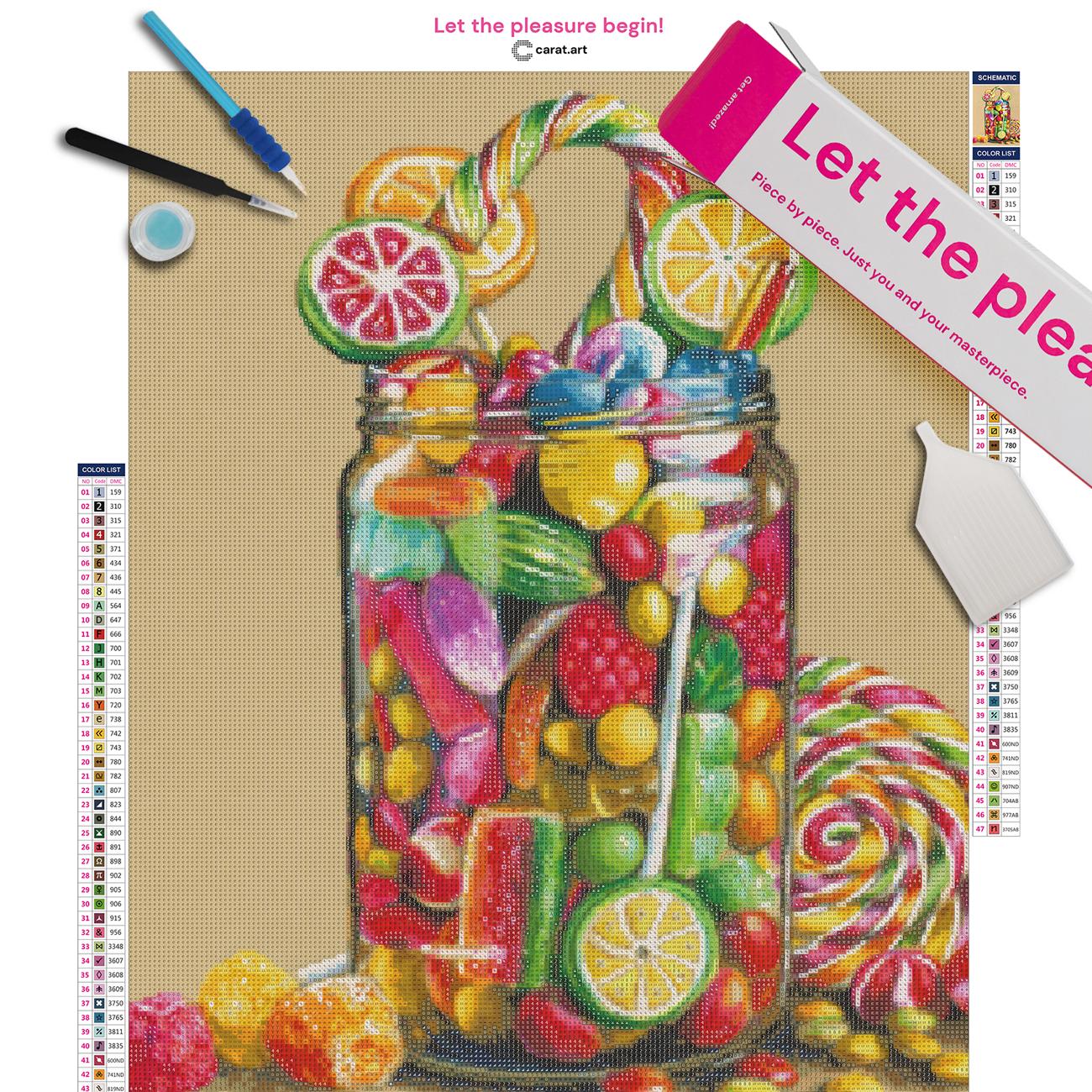 Diamond Painting - Jelissacousland - Candy jar