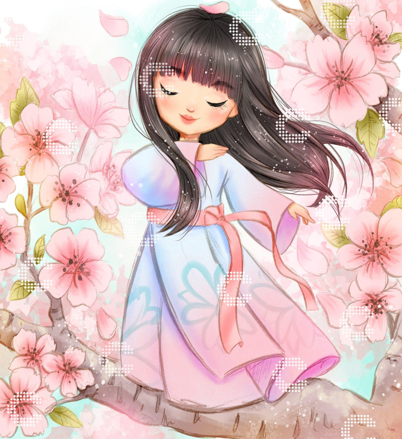 Diamond Painting - Danku - Sakura Girl