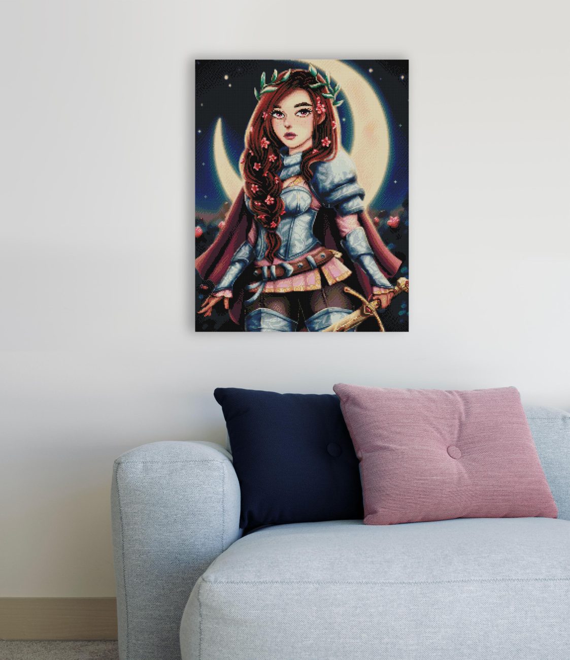 Diamond Painting Rittermädchen als fantasievolle Wanddekoration für dein Zuhause
