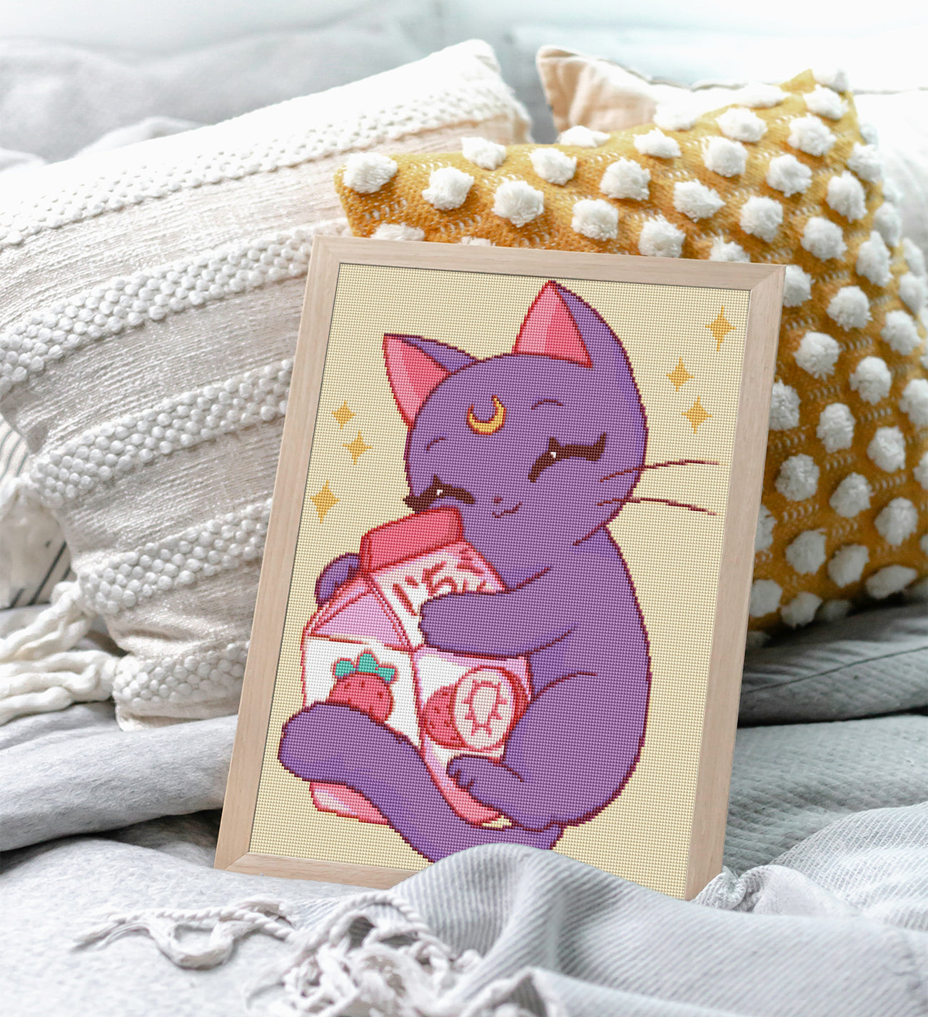 Diamond Painting Anime Katze als liebevoller Hingucker im Kinder- oder Hobbyzimmer