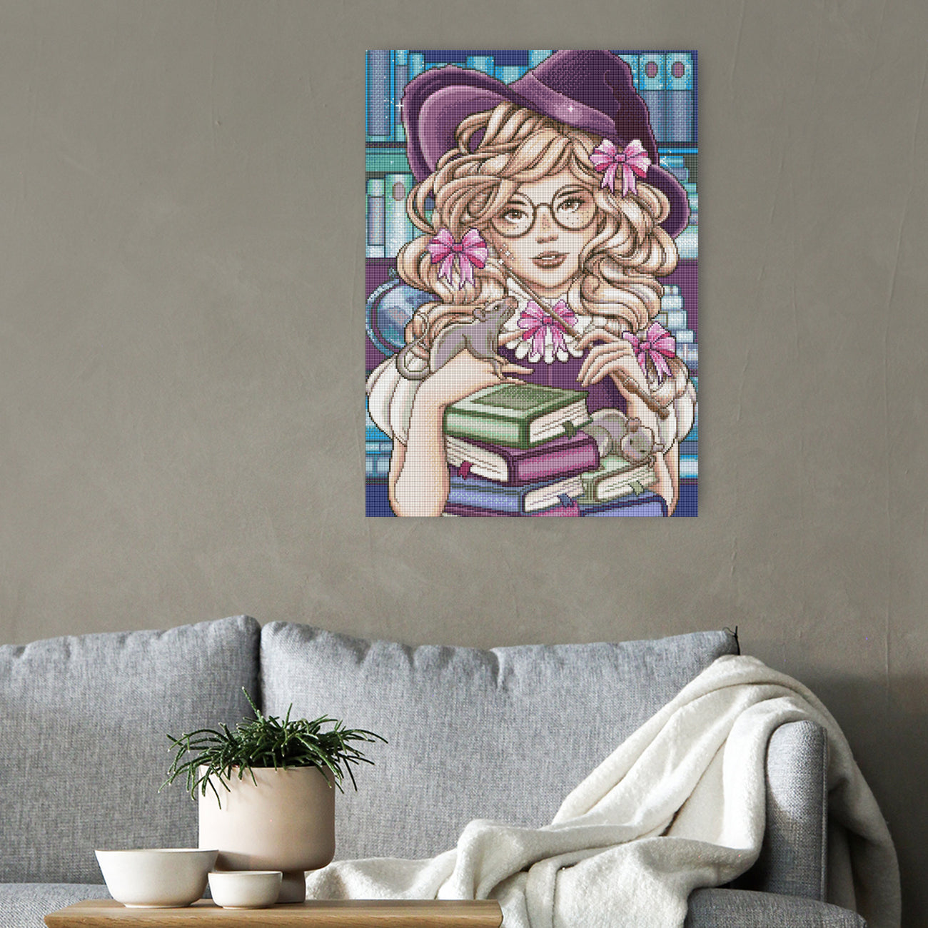 Diamond Painting - Maud Lamoine - Petit Rat de bibliothéque