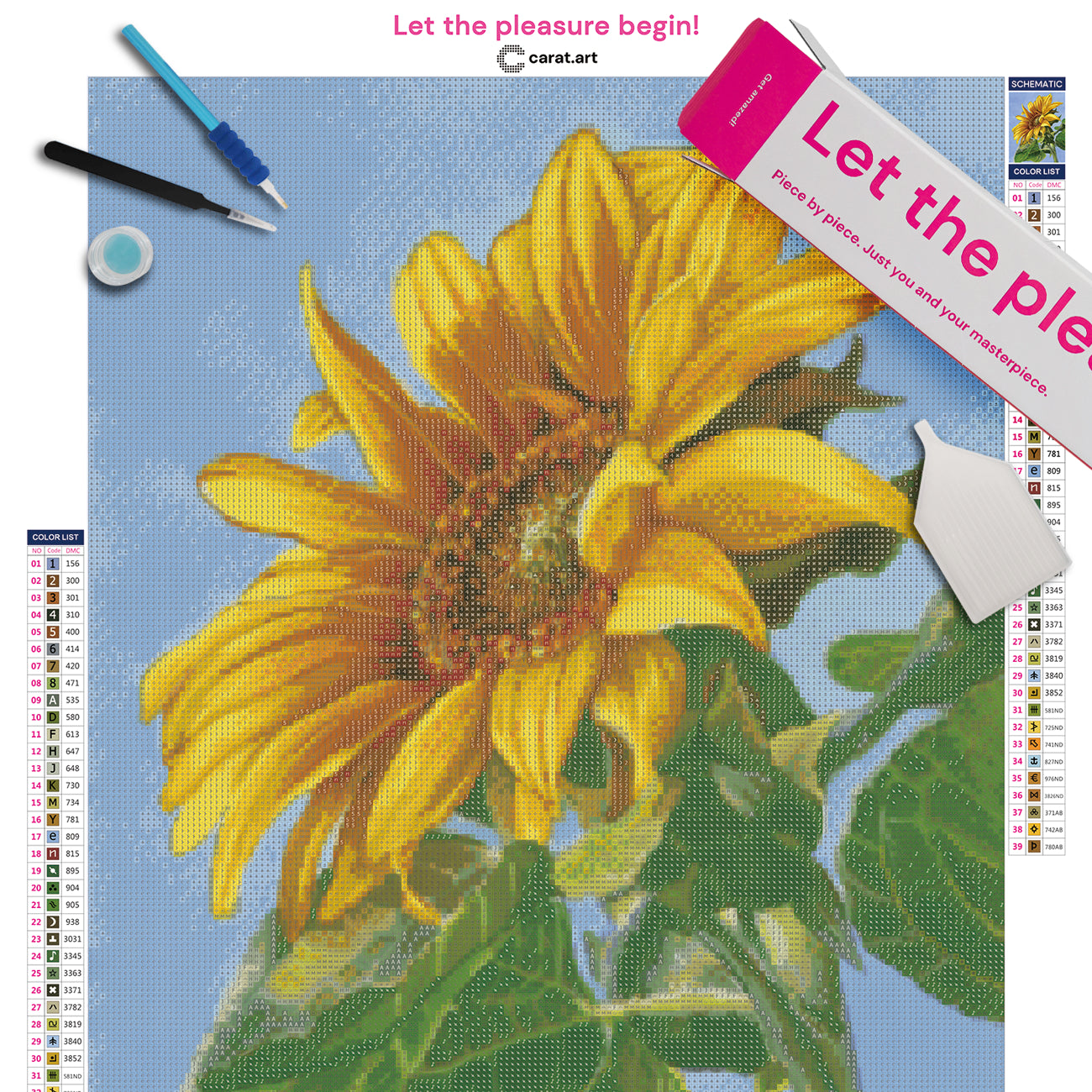 Diamond Painting - Jelissacousland - Golden Bloom