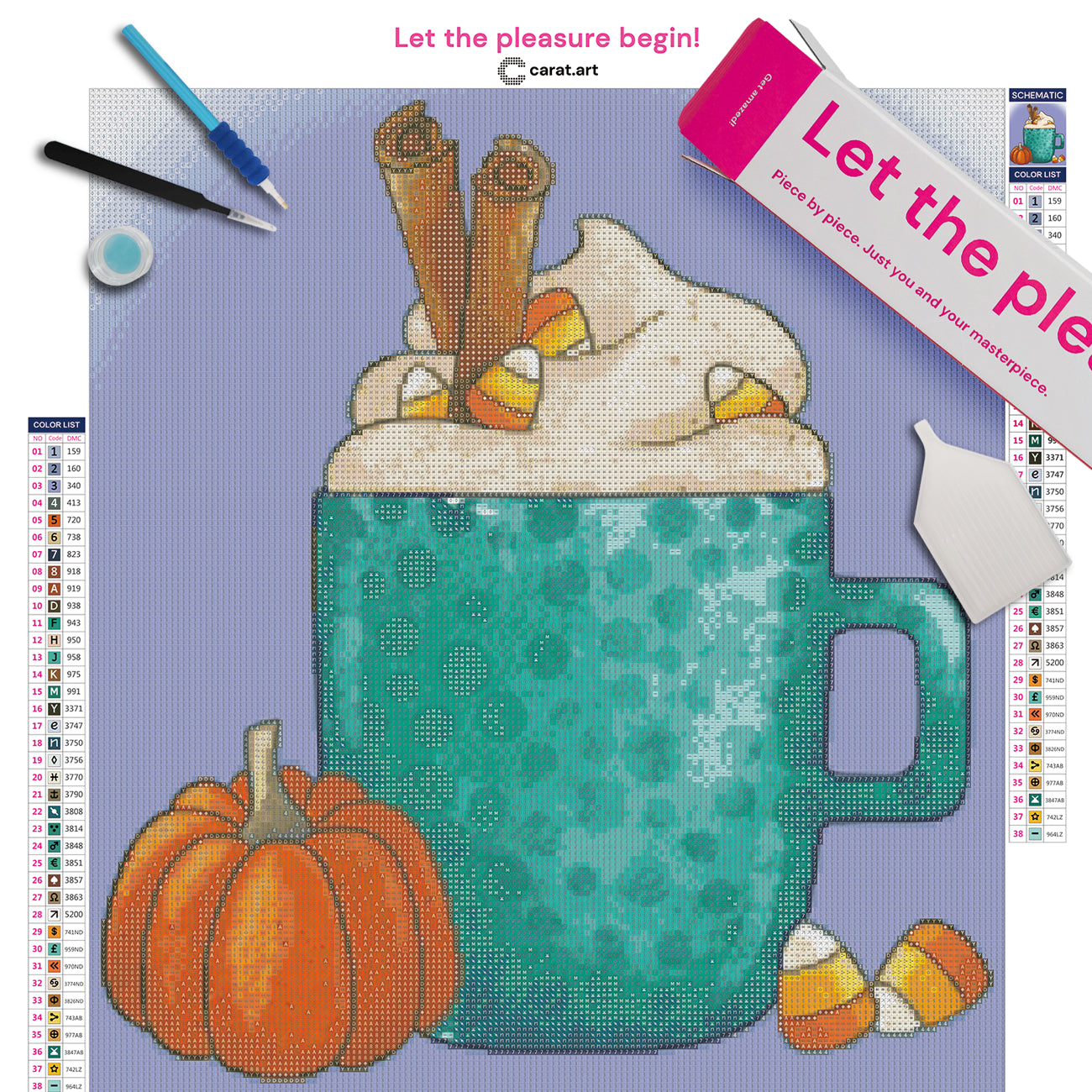 Diamond Painting - Jane's Doodles - Pumpkin Latte