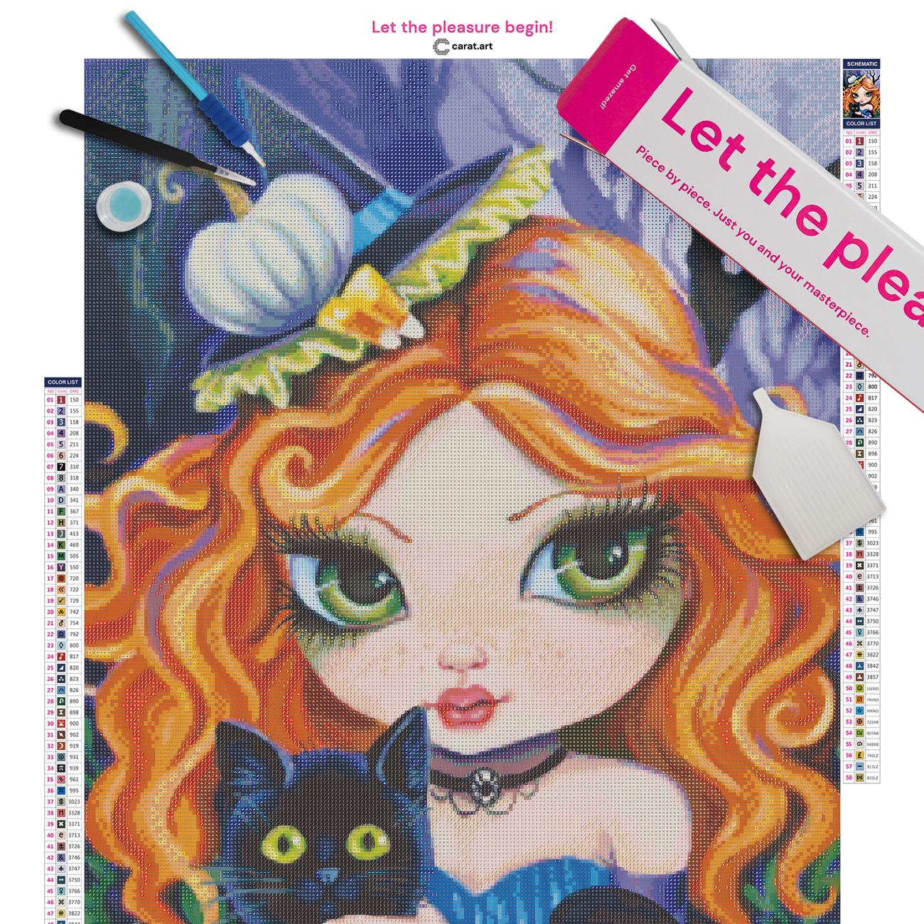 Diamond Painting - Denise Ferragamo - Ginger Haired Witch