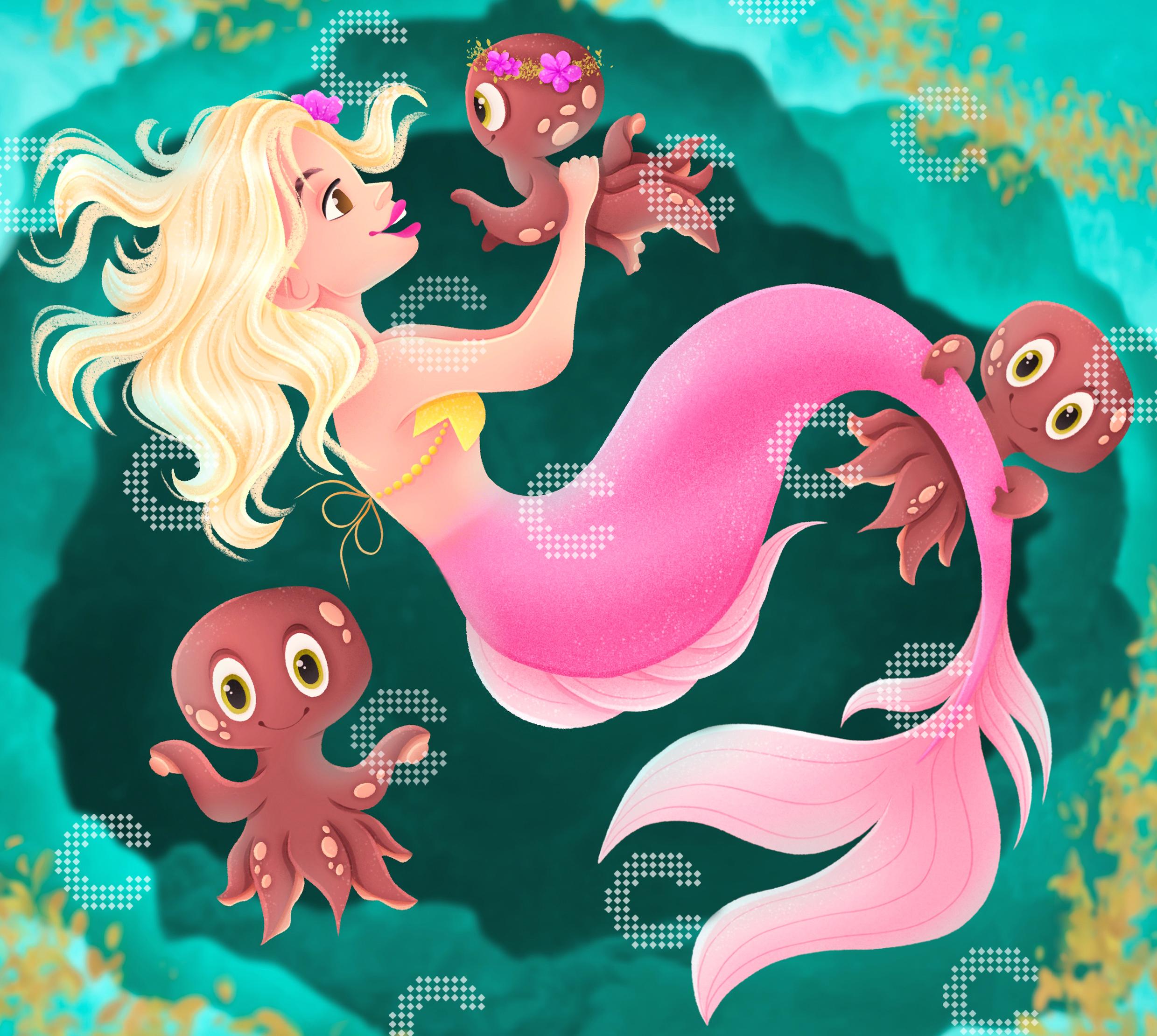 Diamond Painting - Gwen - Little Octopus Friends