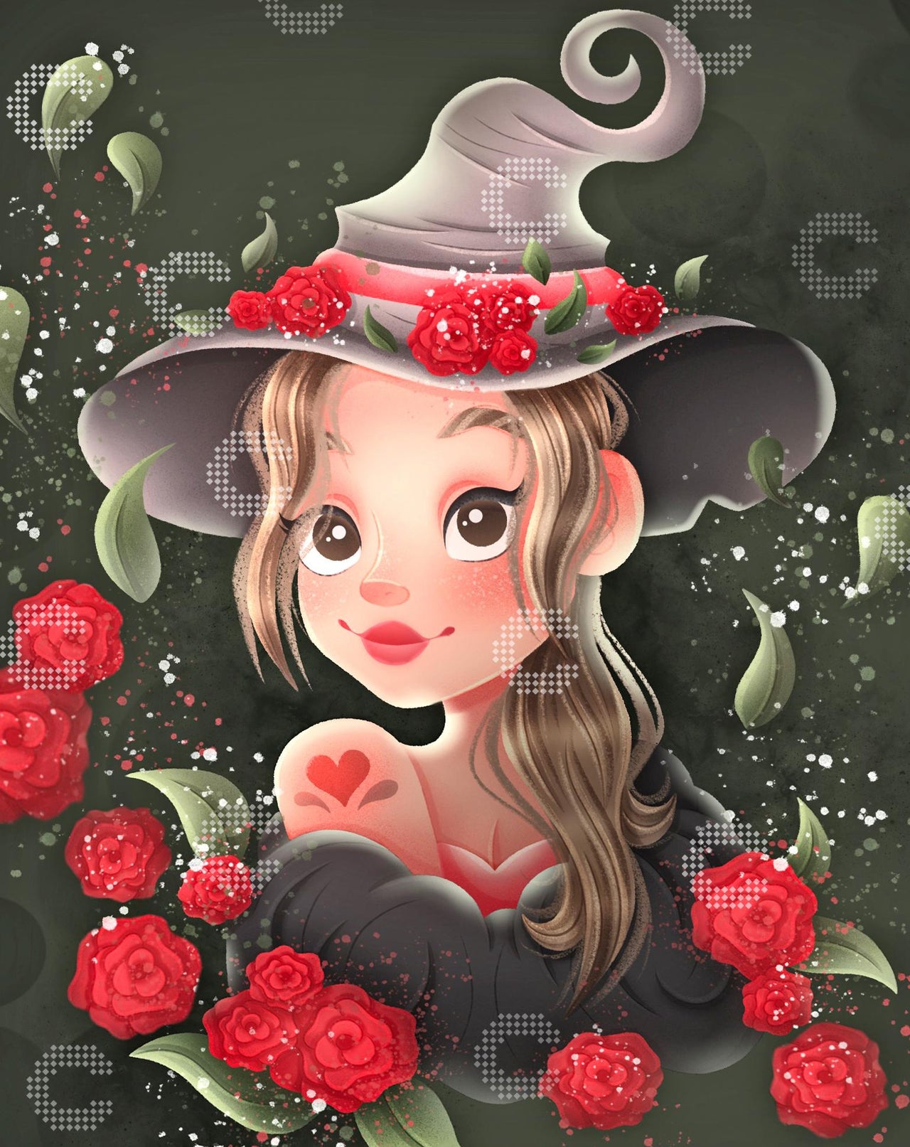 Diamond Painting - Gwen - Flower Witch