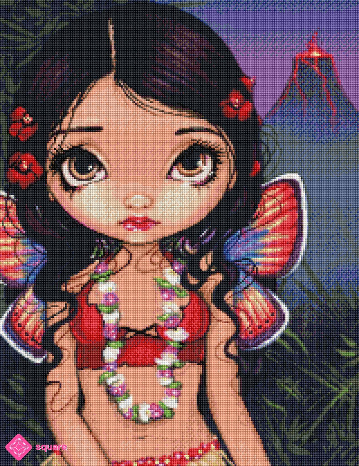 Diamond Painting - Jasmine Becket-Griffith - HawaiianVolcanoFairy