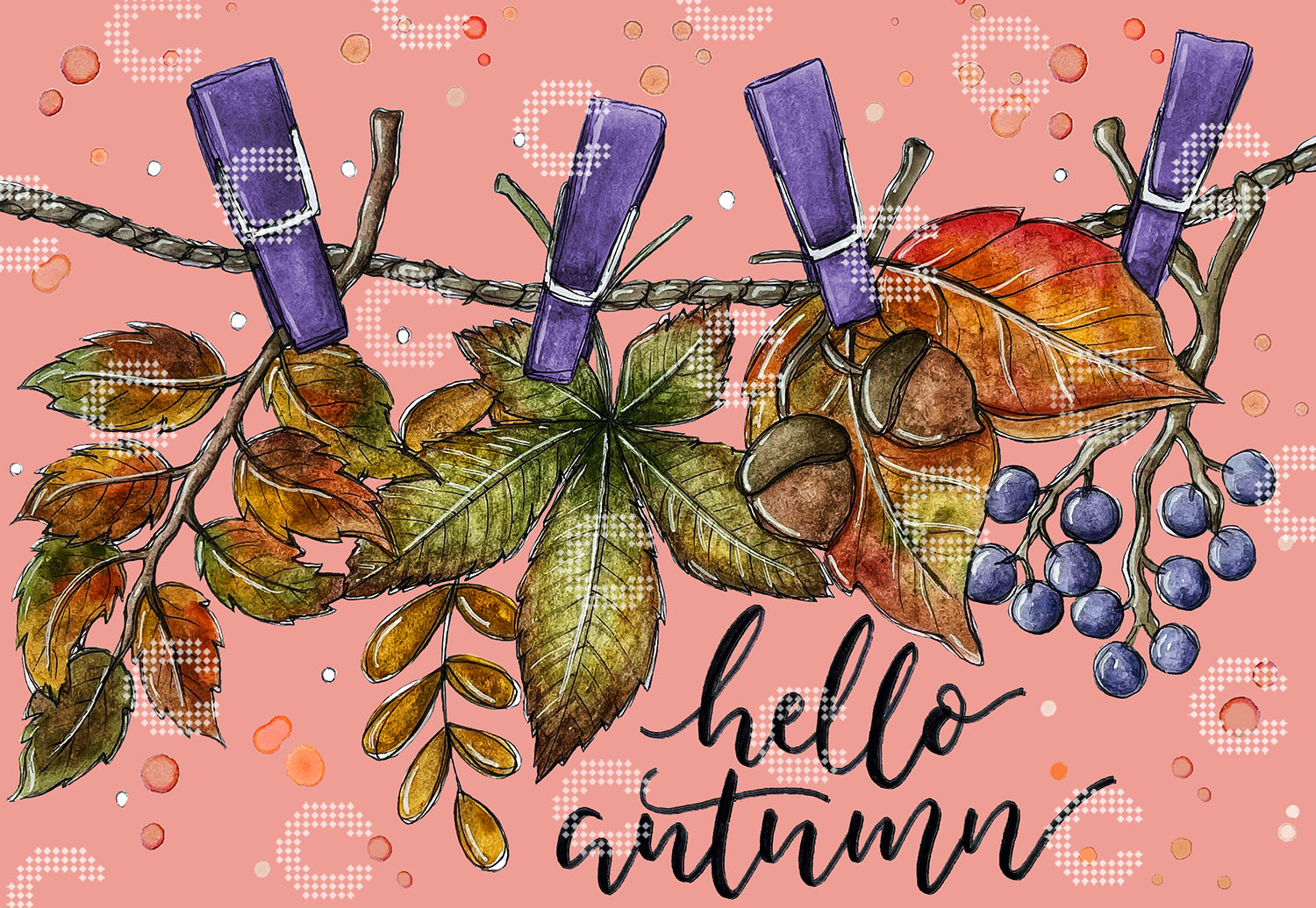 Diamond Painting Herbst Motiv mit saisonalen Details