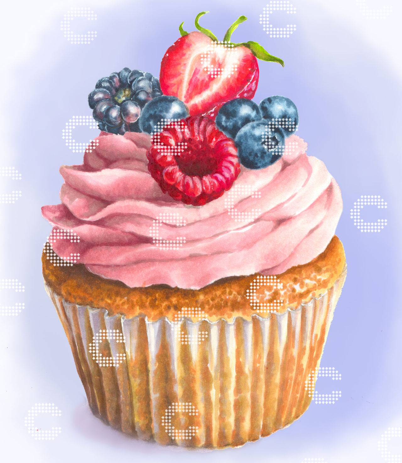 Diamond Painting - Jelissacousland - Cupcake-Berries