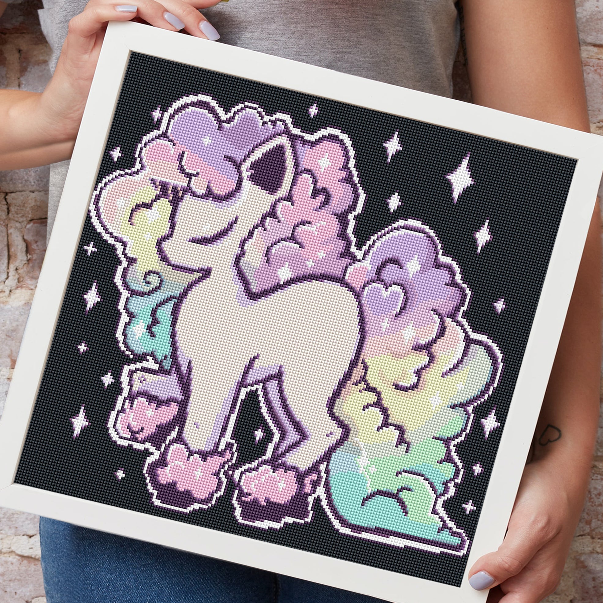 Diamond Painting mit Einhorn Motiv als Deko für Zuhause