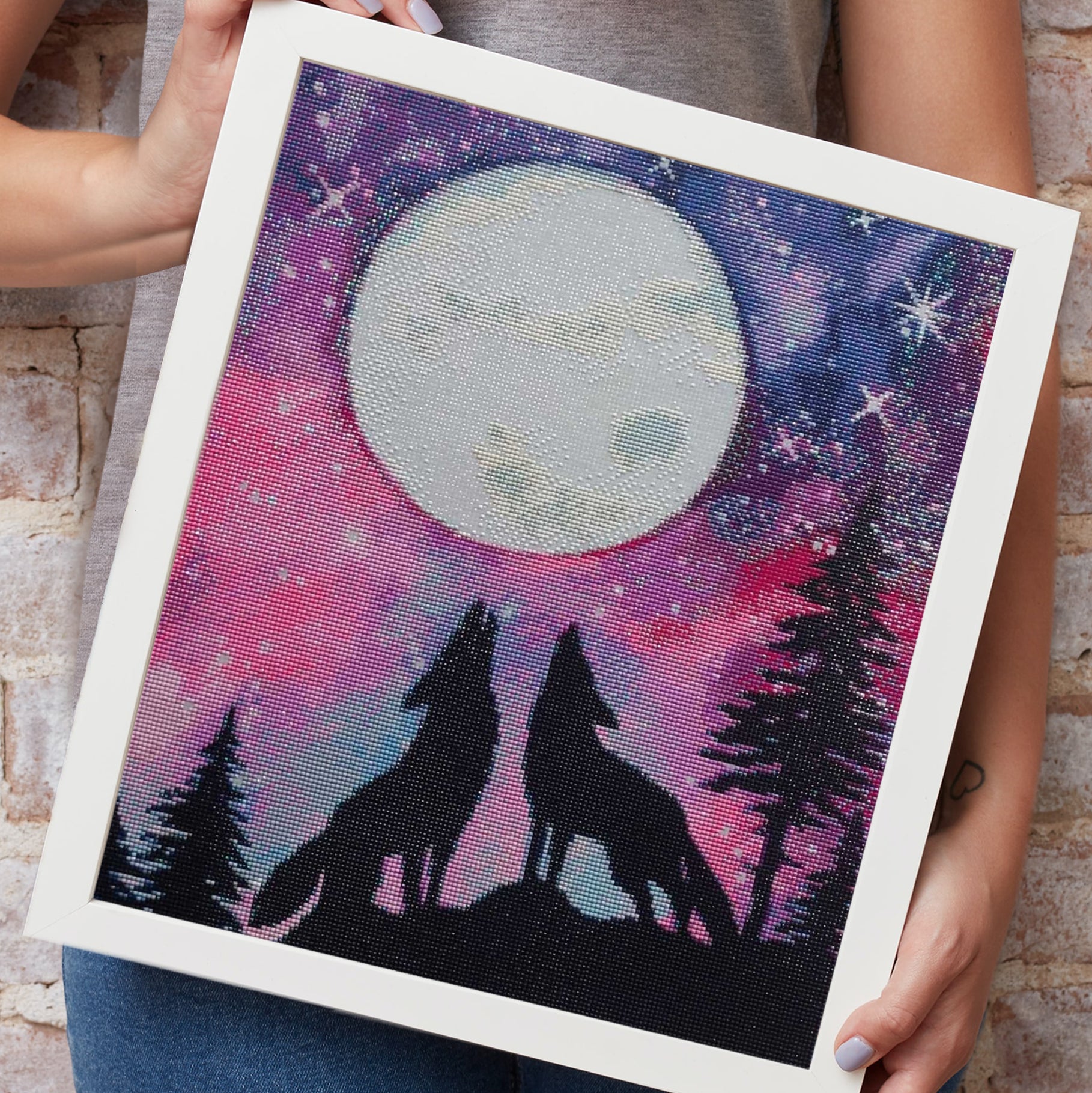 Diamond Painting Wolf Motive