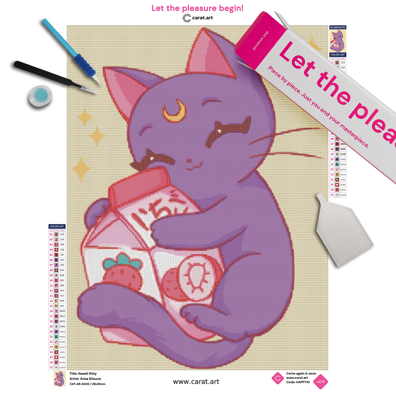 Diamond Painting - Arisa Kitsune - Kawaii Kitty