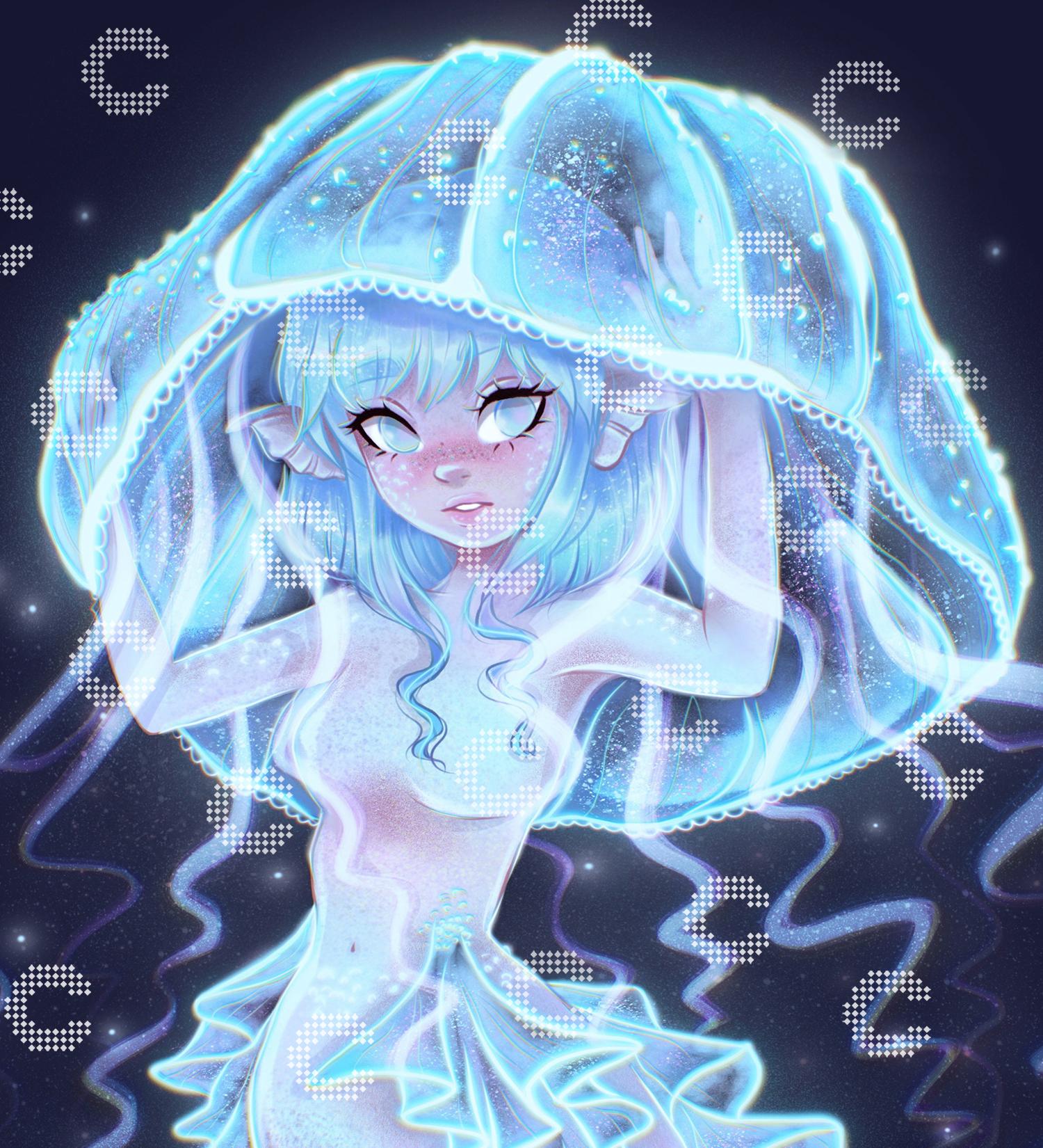 Diamond Painting - Nimeryart - Jellyfish girl