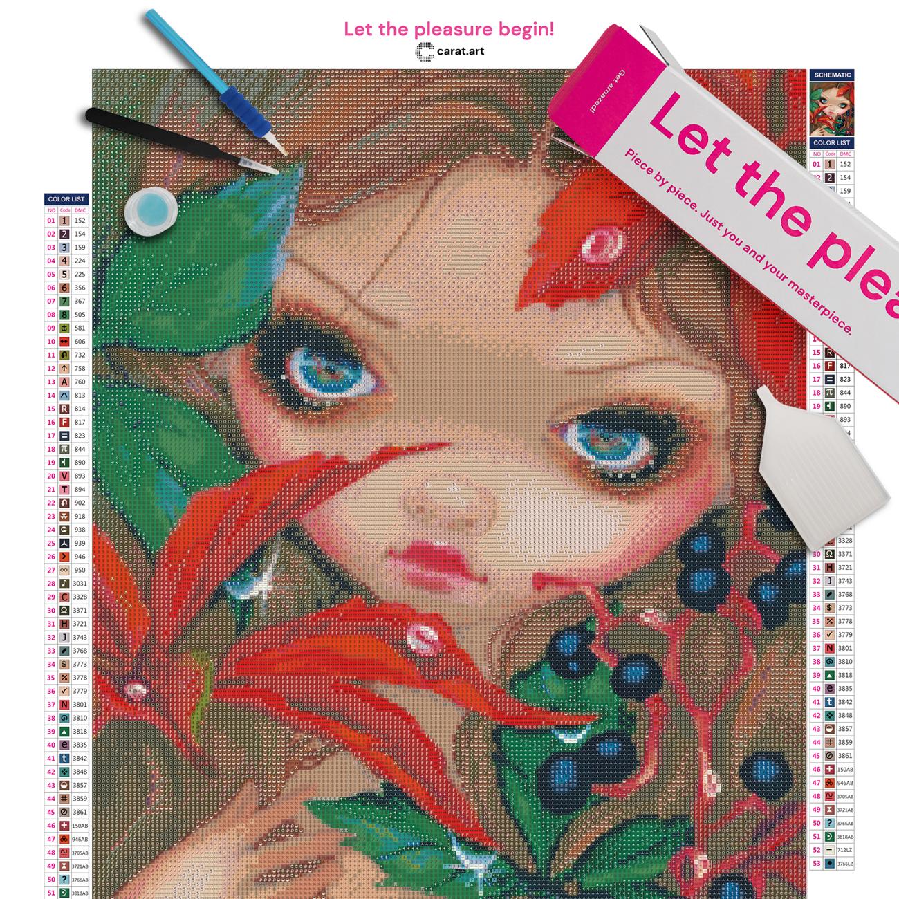 Diamond Painting Fantasy Motiv als Komplettset mit Premium Leinwand und Zubehör