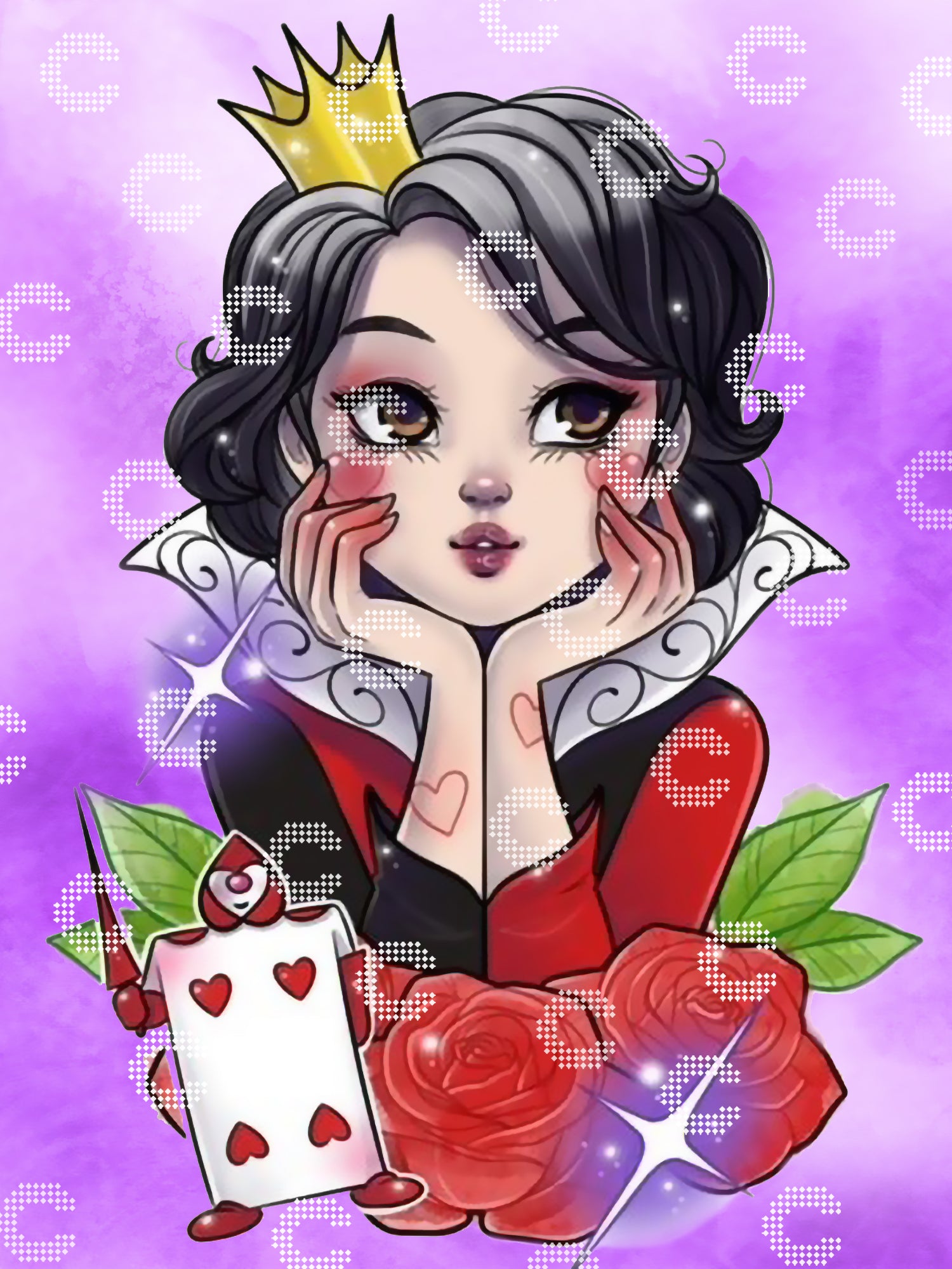 Diamond Painting - Feeble Ink - Queen of Hearts