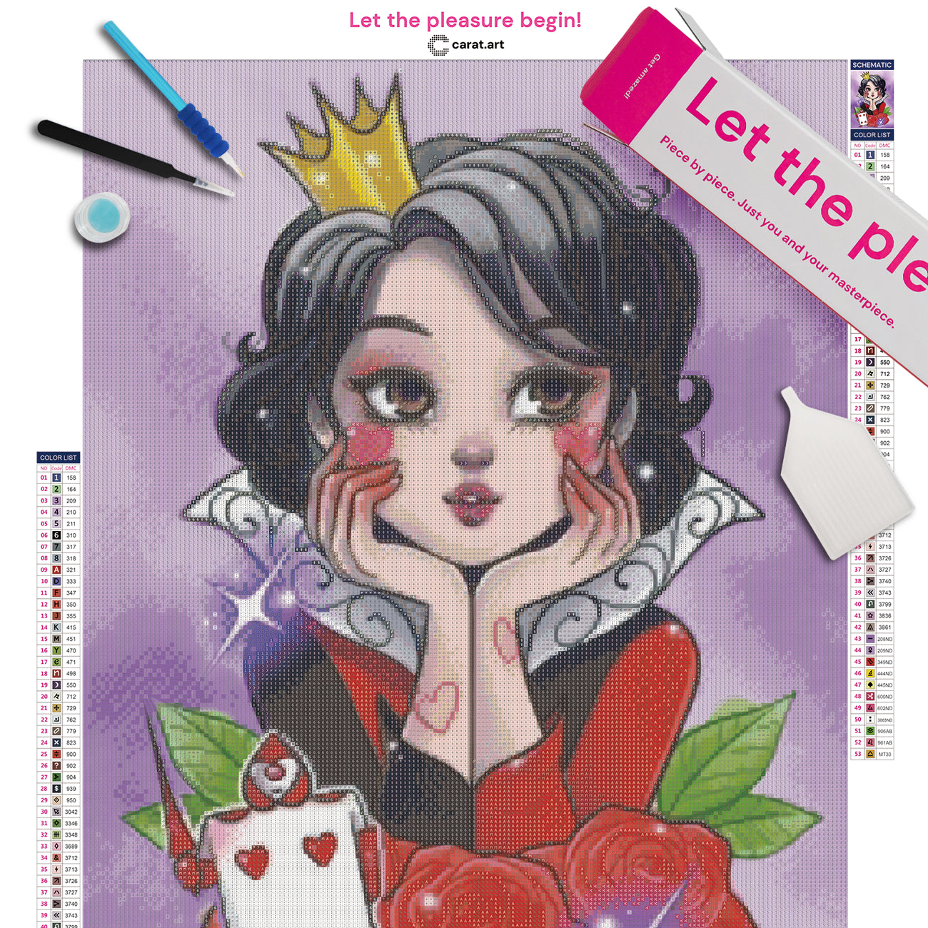Diamond Painting - Feeble Ink - Queen of Hearts