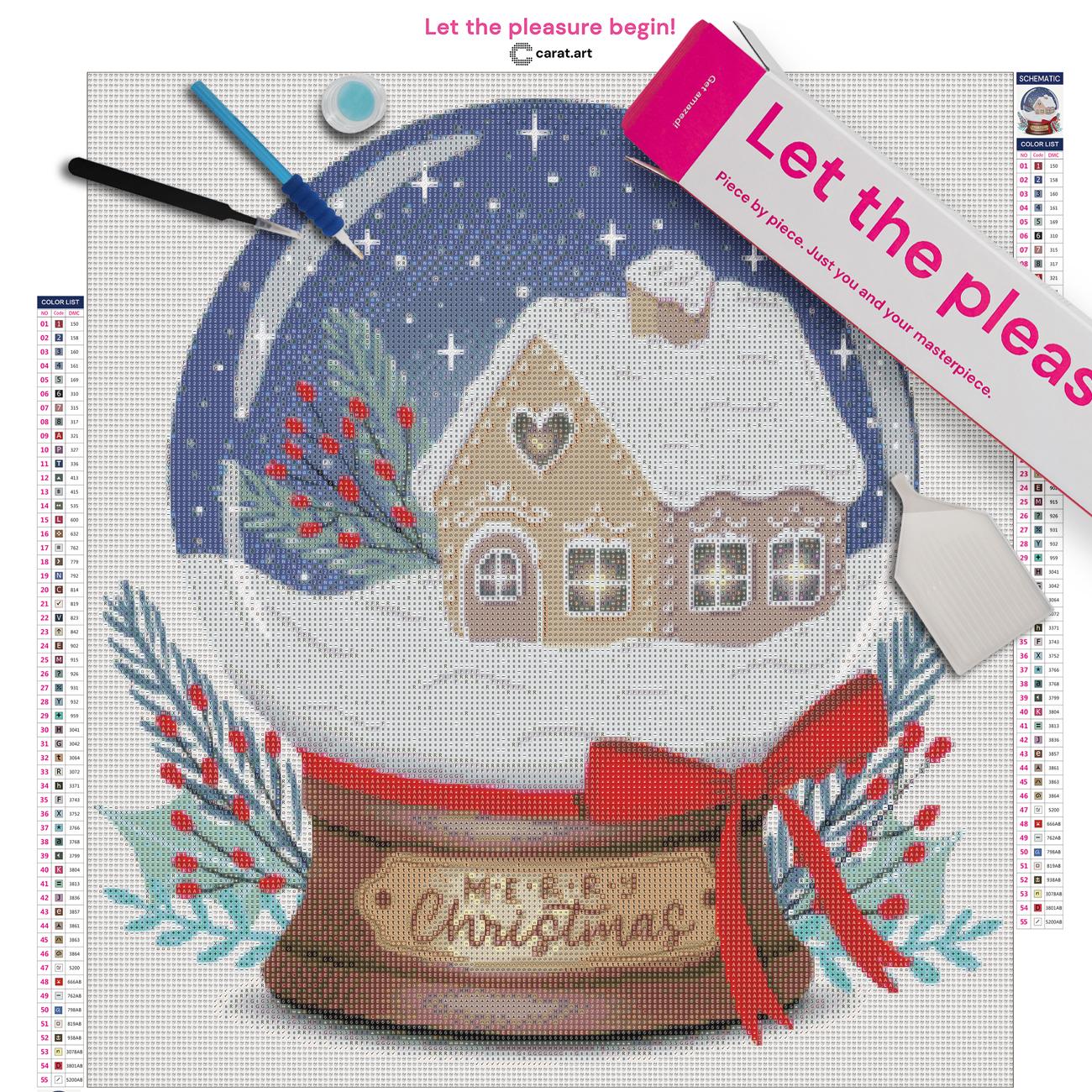 Diamond Painting - Cornelia Landschützer - Snowglobe Cottage