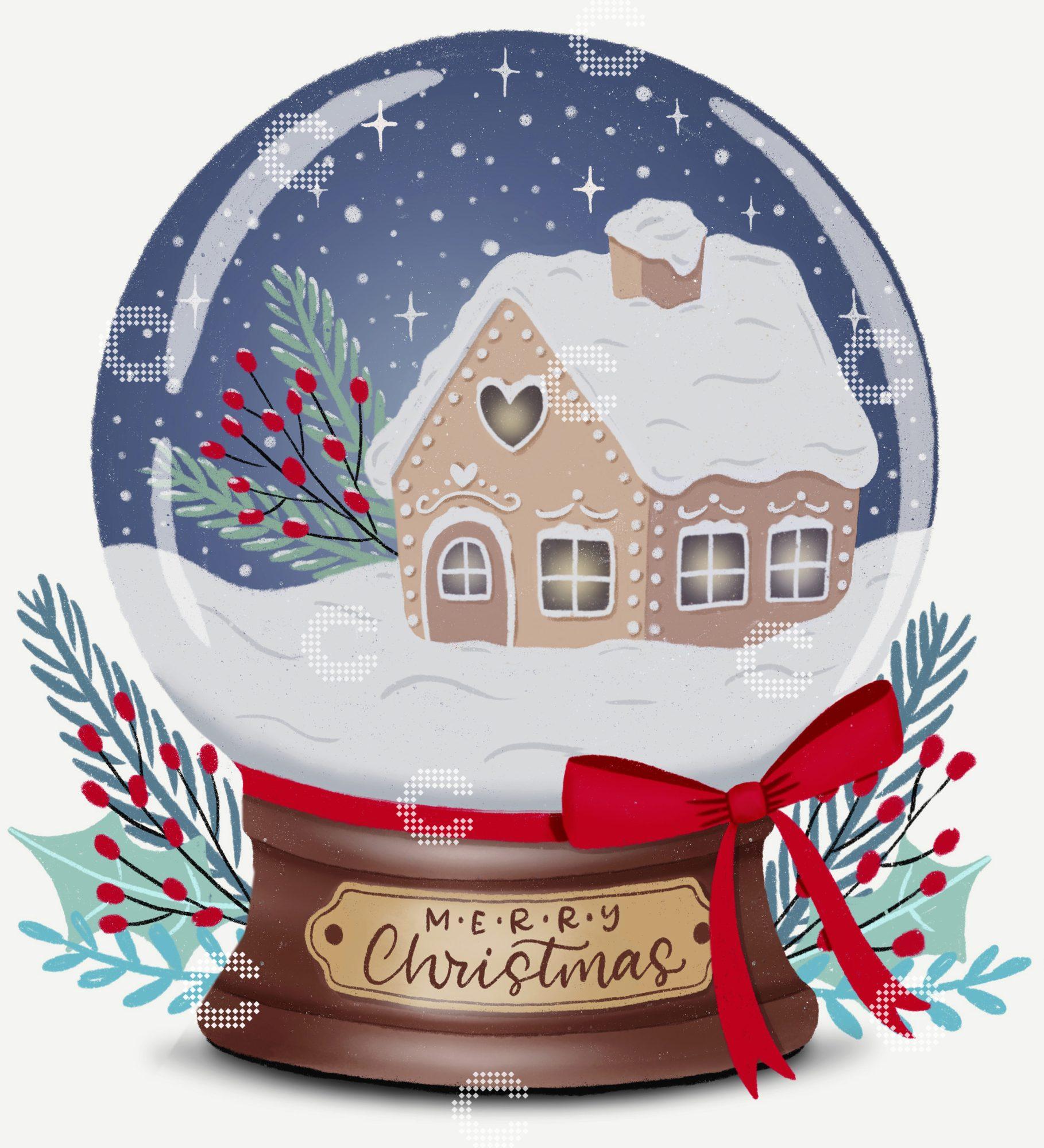 Diamond Painting - Cornelia Landschützer - Snowglobe Cottage