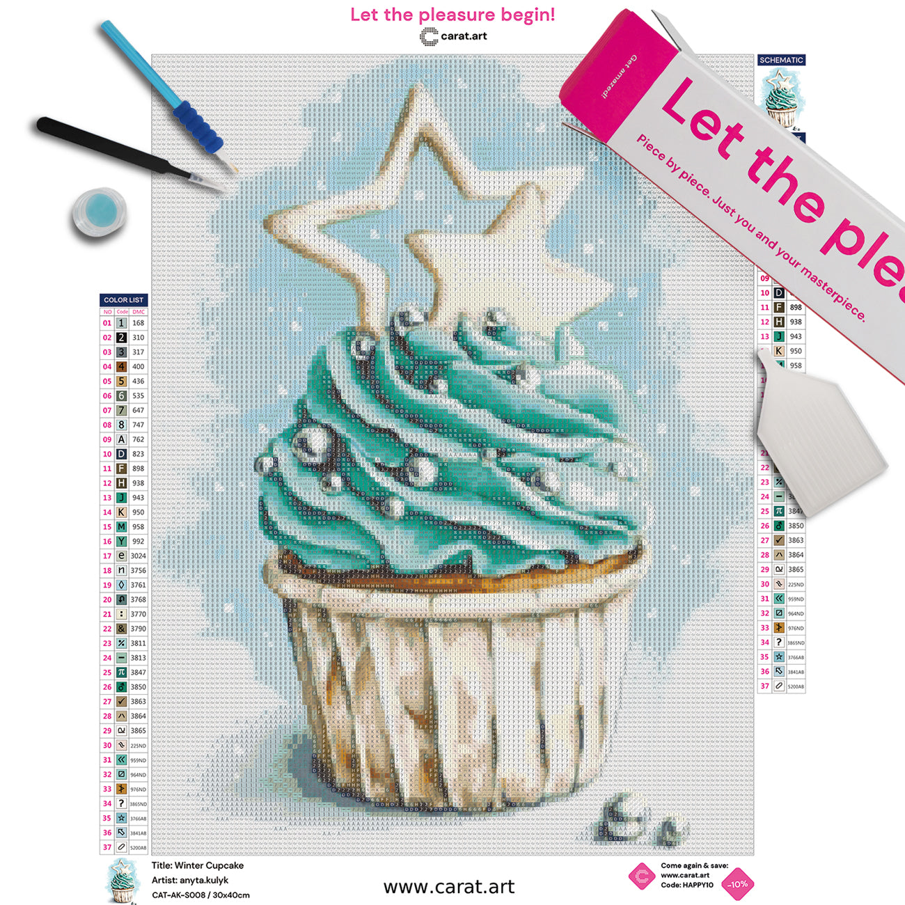 Diamond Painting - anyta.kulyk - Winter Cupcake