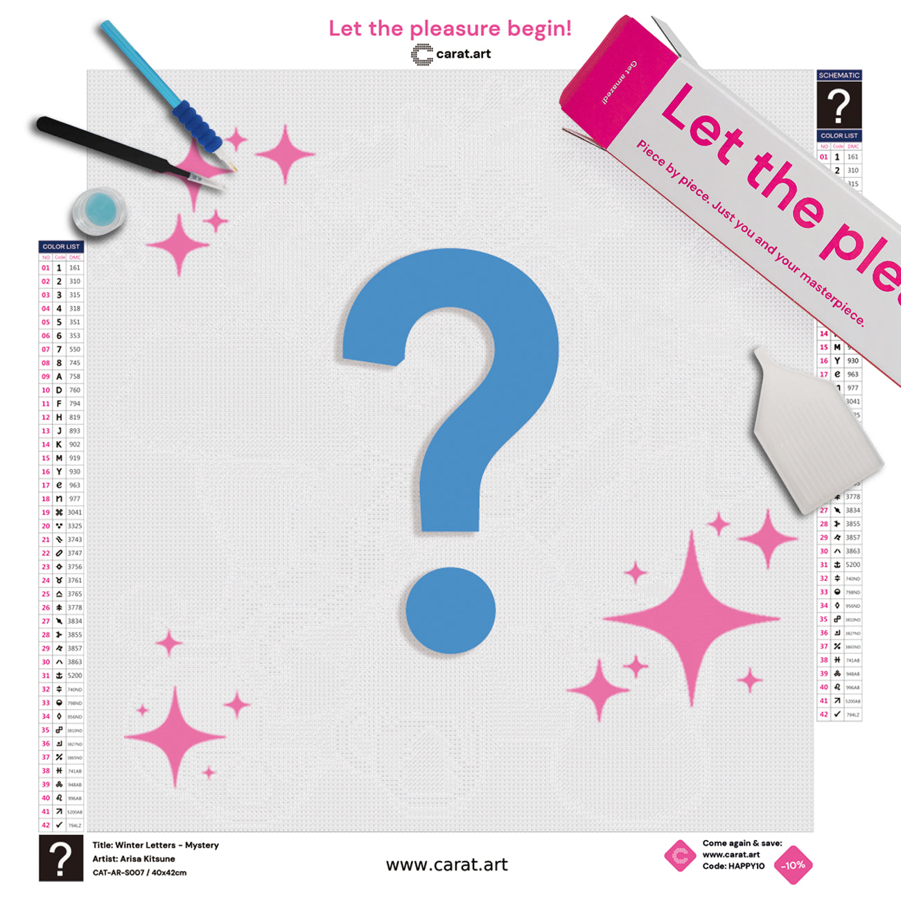 Diamond Painting - Arisa Kitsune - Winter Letters - Mystery